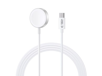 Carregador magn�tico indutivo Tech-Protect UltraBoost com conector USB-C para Apple Watch 1,2 m - Br