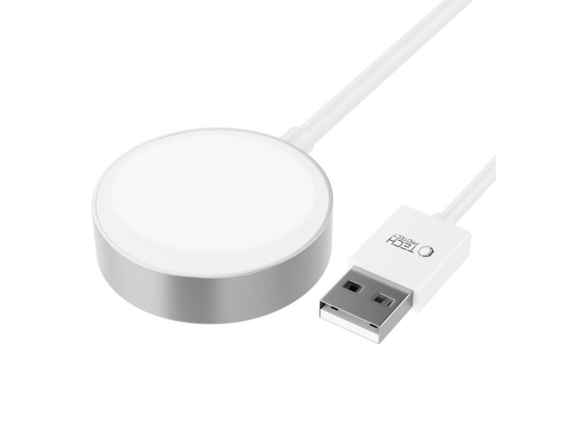 Carregador magnético indutivo Tech-Protect UltraBoost com conector USB-A para Apple Watch 1,2 m - Br