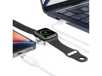 Tech-Protect UltraBoost 2in1 Magnetic Charger with USB-C / Lightning Cables for Apple Watch 1.5m - W Tech-Protect UltraBoost 2in1 Magnetic Charger with USB-C / Lightning Cables for Apple Watch 1.5m - W