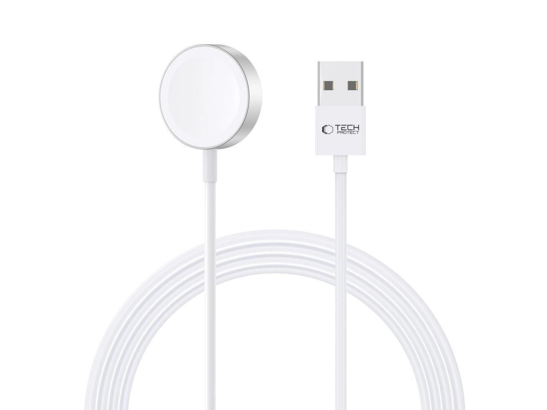 Carregador magnético indutivo Tech-Protect UltraBoost com conector USB-A para Apple Watch 1,2 m - Br