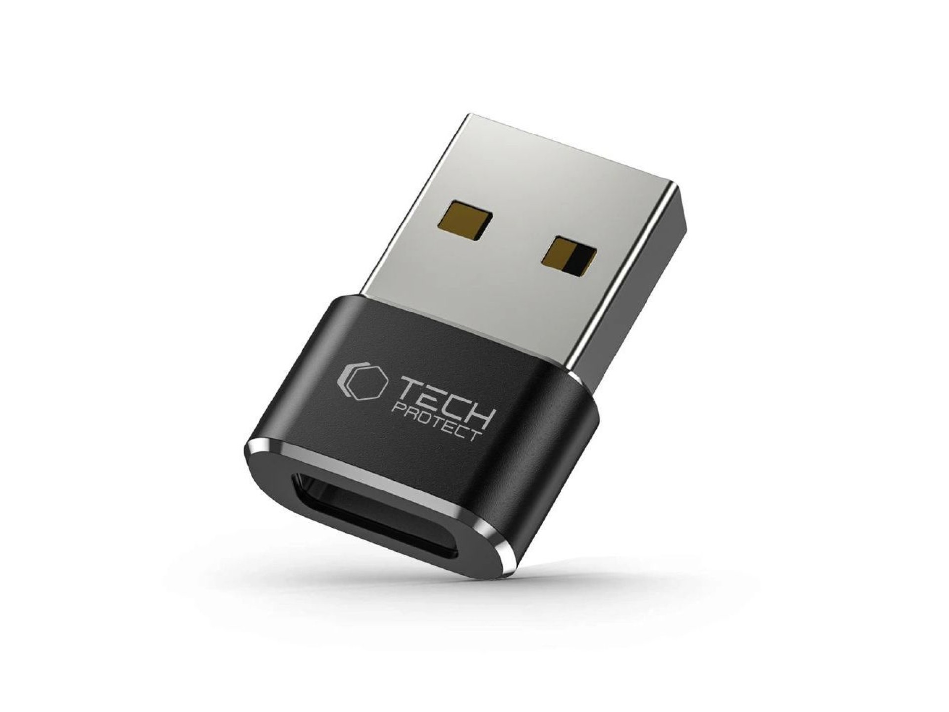 Adaptador Tech-Protect UltraBoost USB-A (macho) / USB-C (fêmea) - Preto