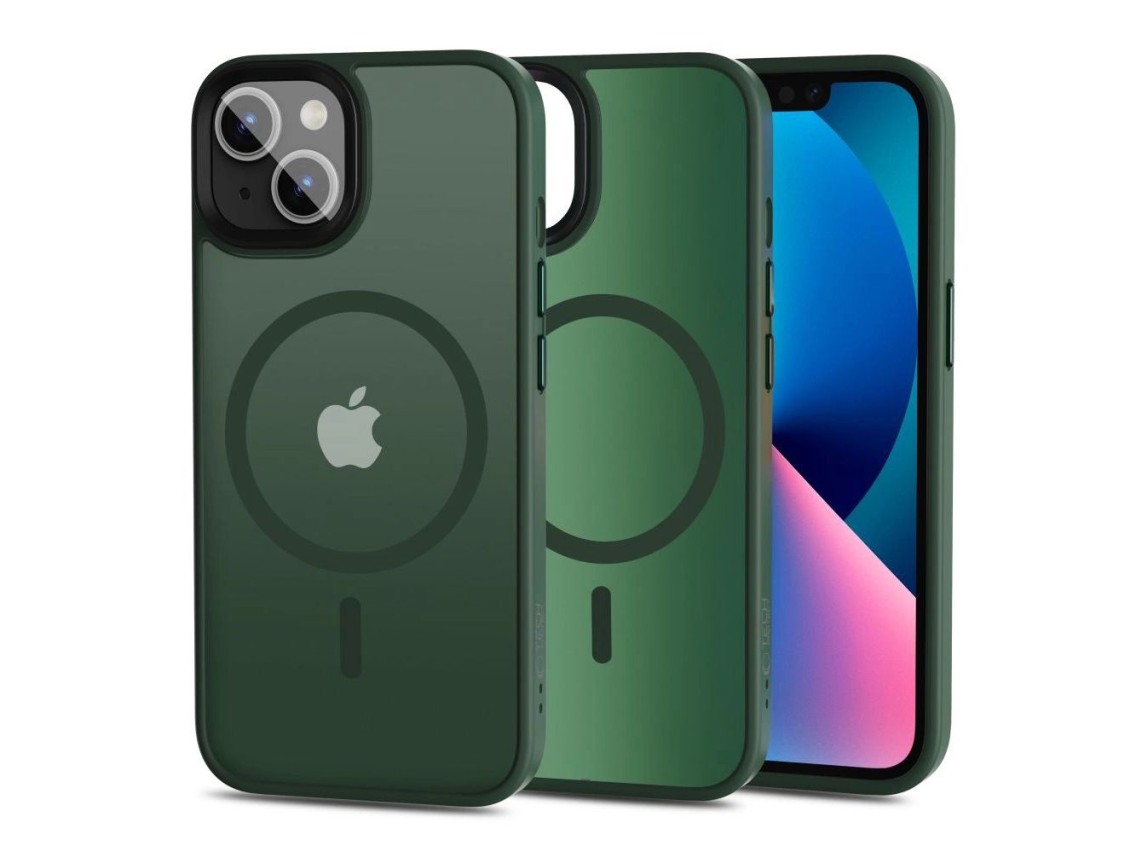 Tech-Protect MagMat MagSafe iPhone 13 Case - Matte Green