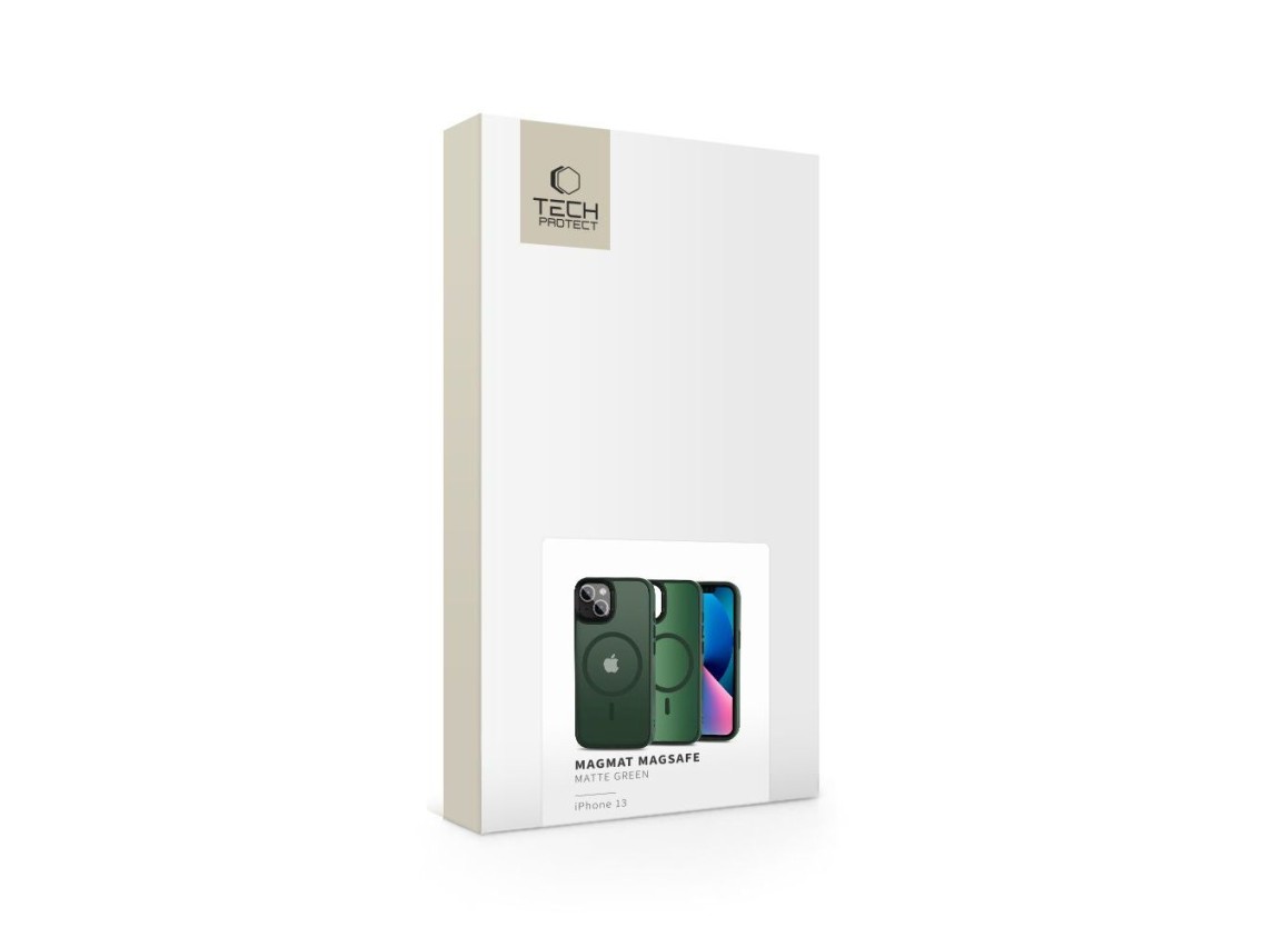 Tech-Protect MagMat MagSafe iPhone 13 Case - Matte Green