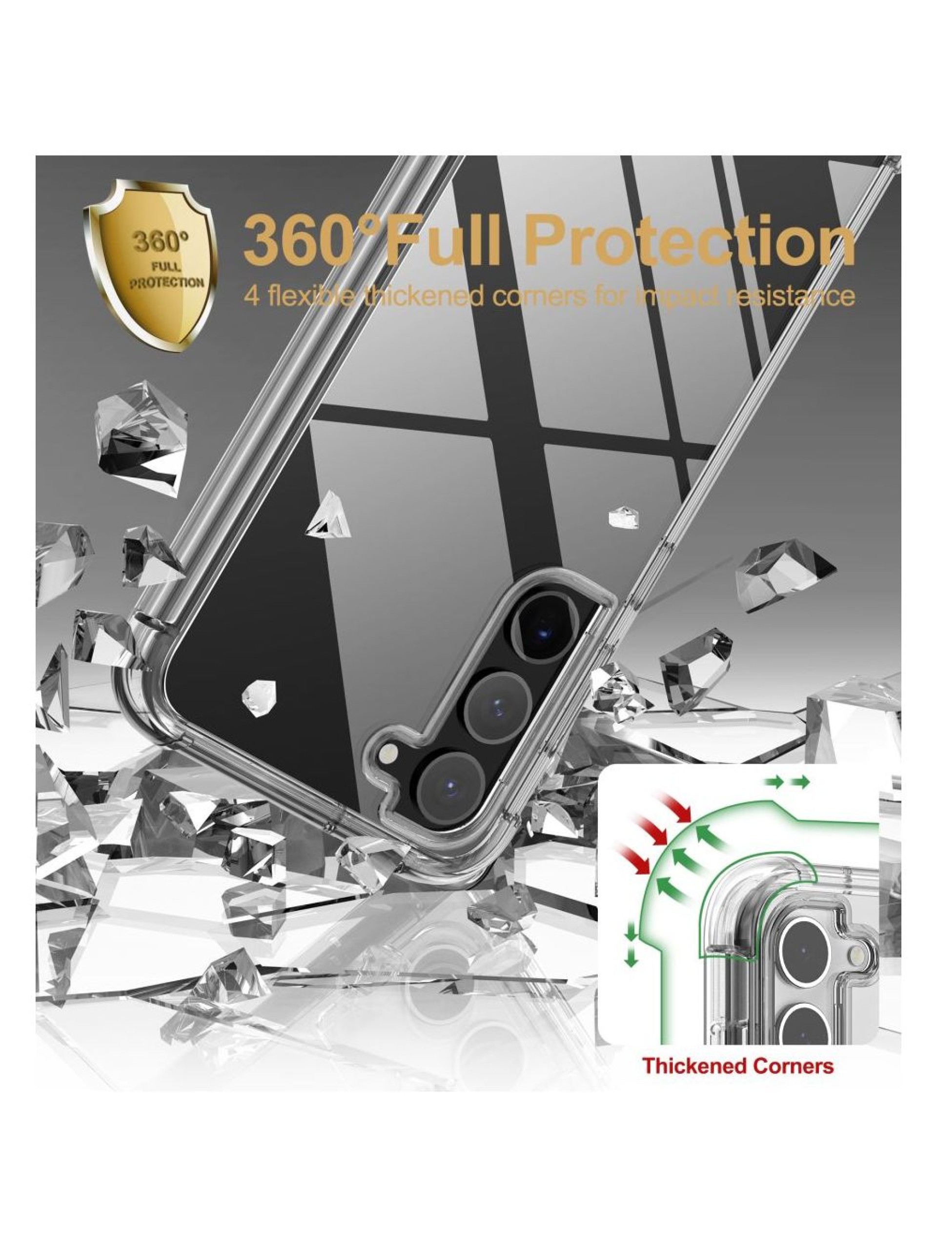 Capa Tech-Protect Kevlar para Samsung Galaxy S23+ - Transparente