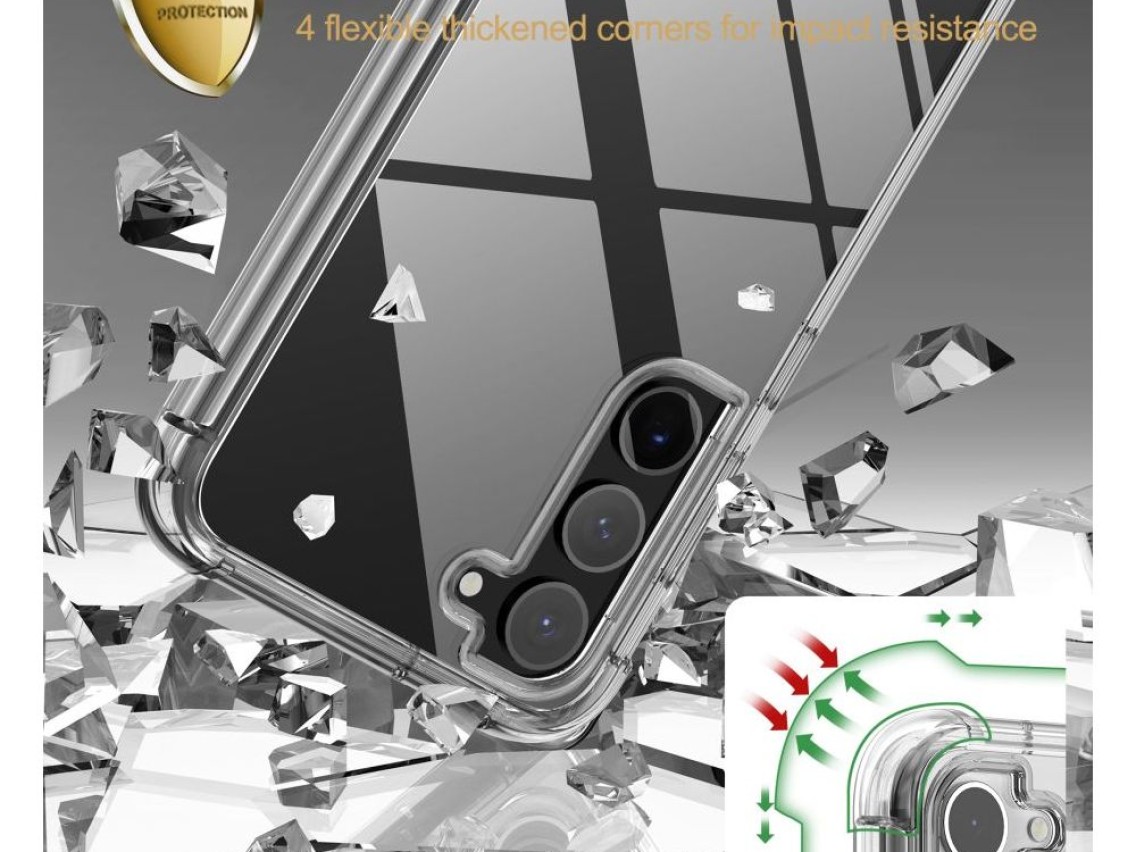 Capa Tech-Protect Kevlar para Samsung Galaxy S23+ - Transparente