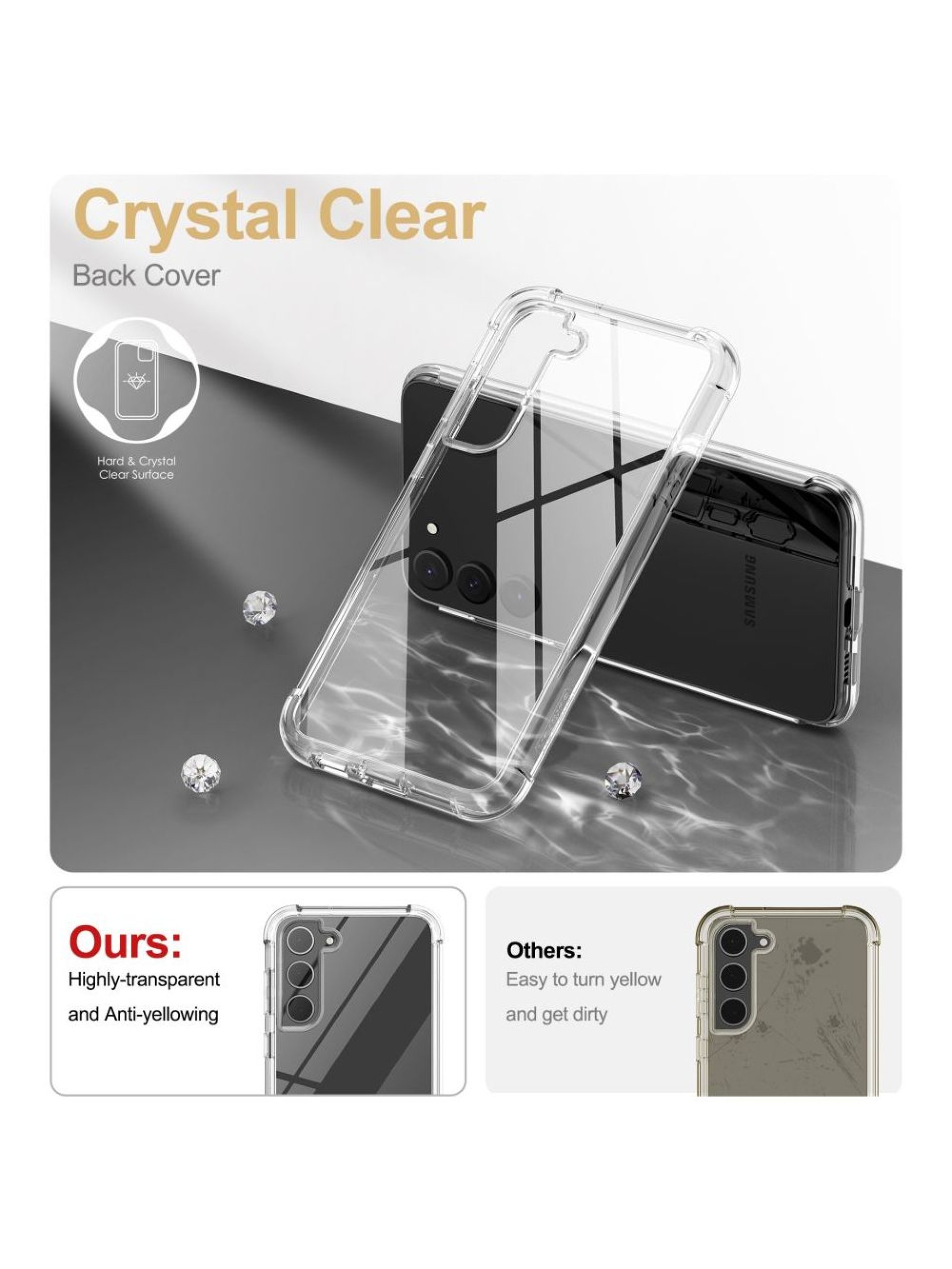 Capa Tech-Protect Kevlar para Samsung Galaxy S23+ - Transparente