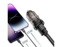 Tech-Protect CC45W Car Charger USB-C PD 45W / USB-A QC 3.0 - Black
