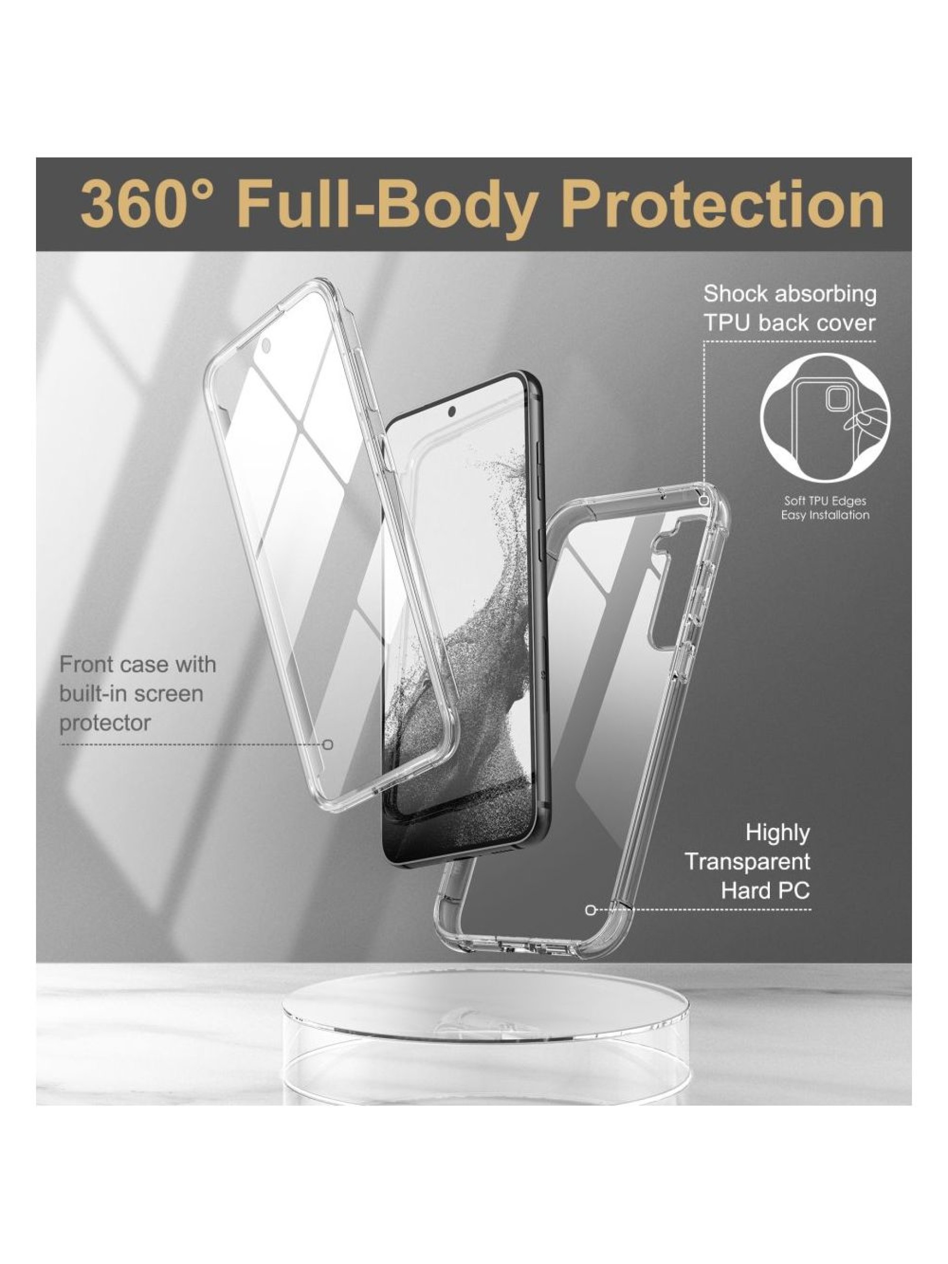 Capa Tech-Protect Kevlar para Samsung Galaxy S23+ - Transparente