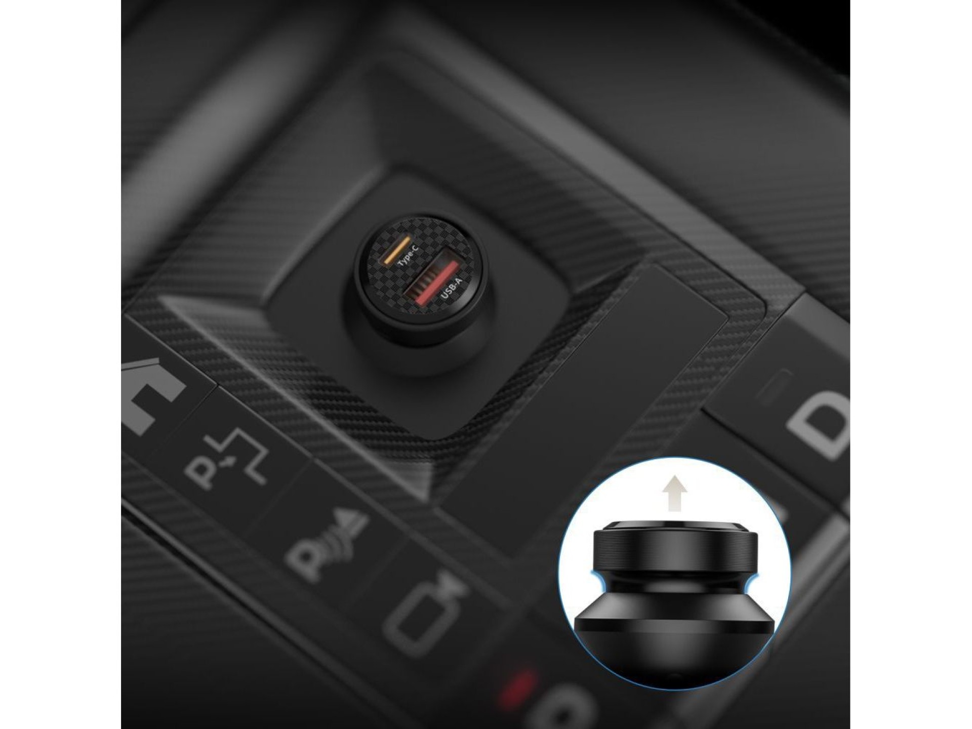 Tech-Protect CC45W Car Charger USB-C PD 45W / USB-A QC 3.0 - Black