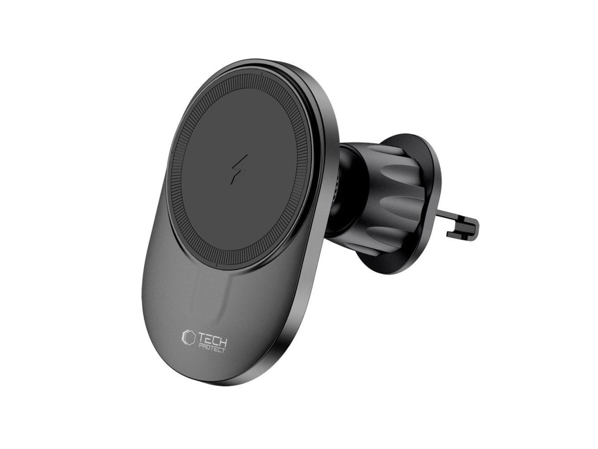 Tech-Protect MM15W-V1 Car Phone Holder with MagSafe 15W Wireless Charger for Cockpit/Air Vent - Blac