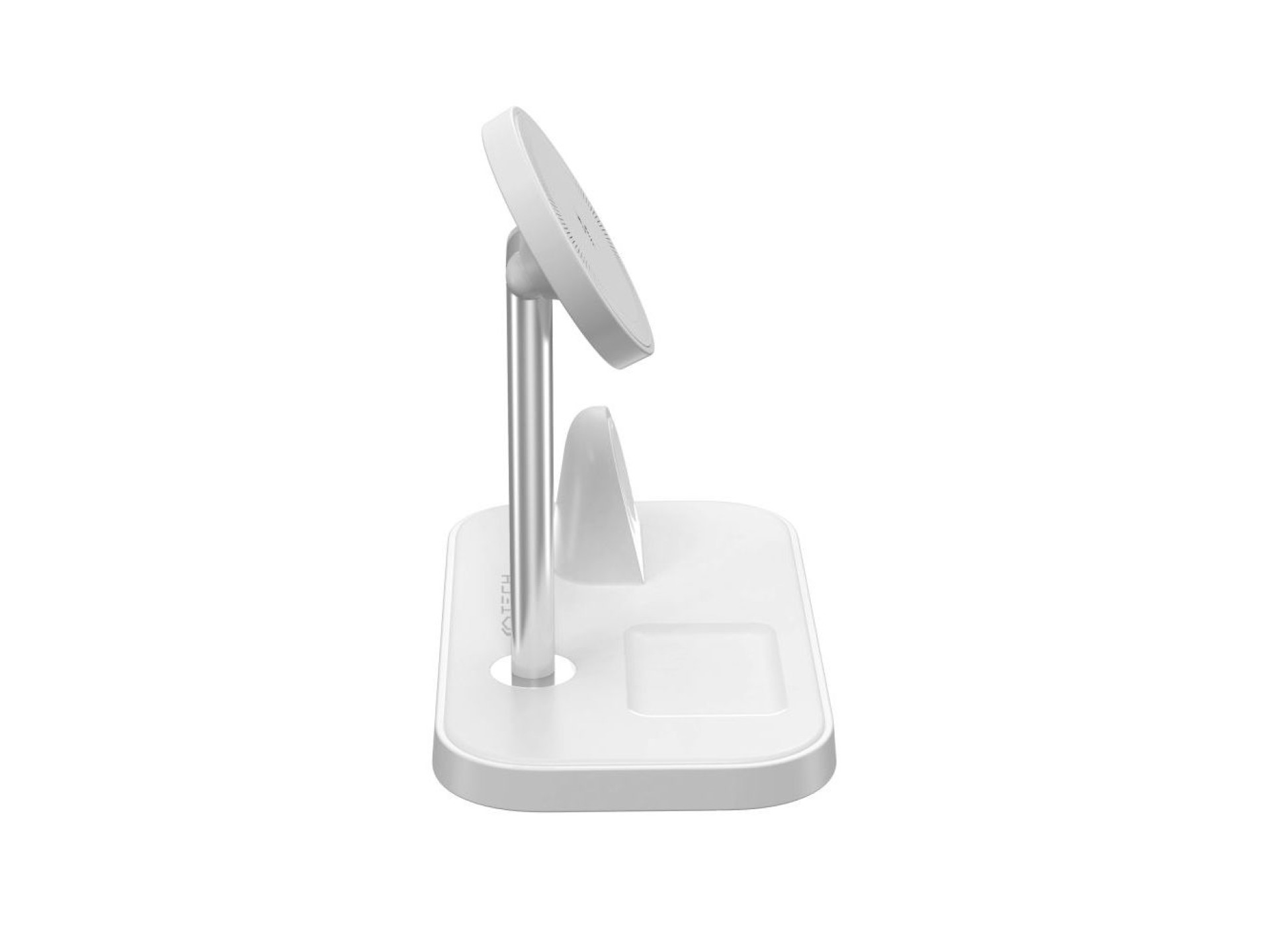 Carregador indutivo Tech-Protect QI15W-A22 MagSafe com suporte MagSafe 3 em 1 para smartphone / Appl