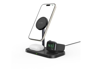 Tech-Protect QI15W-A22 MagSafe Inductive Charger with 3in1 MagSafe Stand for Smartphone / Apple Watc