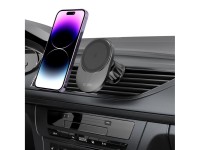 Tech-Protect MM15W-V1 Car Phone Holder with MagSafe 15W Wireless Charger for Cockpit/Air Vent - Blac Tech-Protect MM15W-V1 Car Phone Holder with MagSafe 15W Wireless Charger for Cockpit/Air Vent - Blac