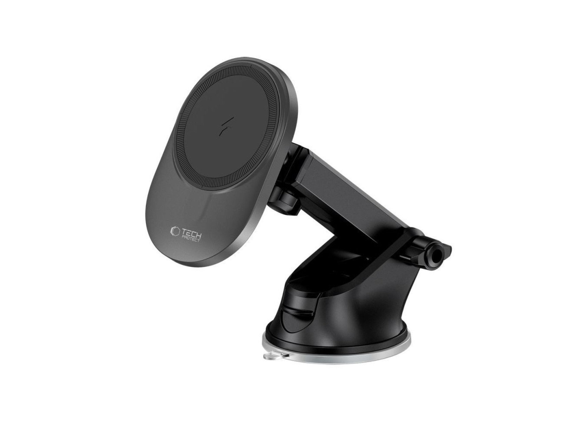 Tech-Protect MM15W-V1 Car Phone Holder with MagSafe 15W Wireless Charger for Cockpit/Air Vent - Blac