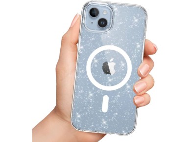 Tech-Protect FlexAir Hybrid MagSafe iPhone 13/14 Case - Clear Glitter Tech-Protect FlexAir Hybrid MagSafe iPhone 13/14 Case - Clear Glitter