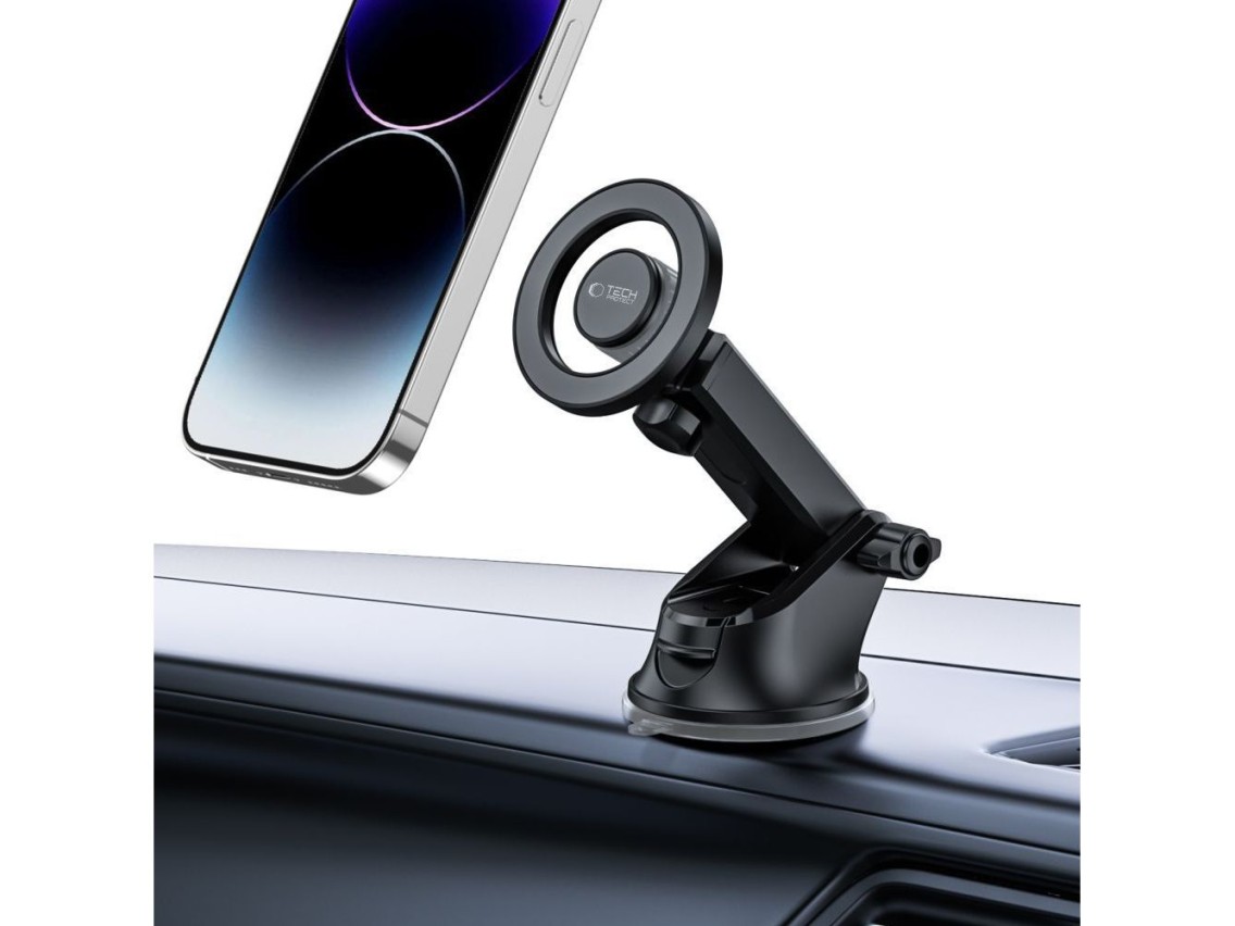 Suporte para celular Tech-Protect N51 MagSafe para carro, para instalação no painel/saída de ar - Pr