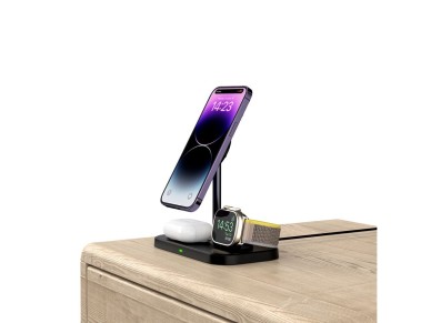 Tech-Protect QI15W-A22 MagSafe Inductive Charger with 3in1 MagSafe Stand for Smartphone / Apple Watc