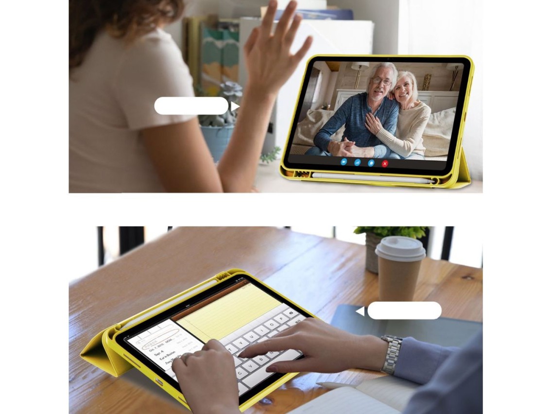 Funda Tech-Protect SC Pen para iPad de 10,9" (2022) - Amarilla