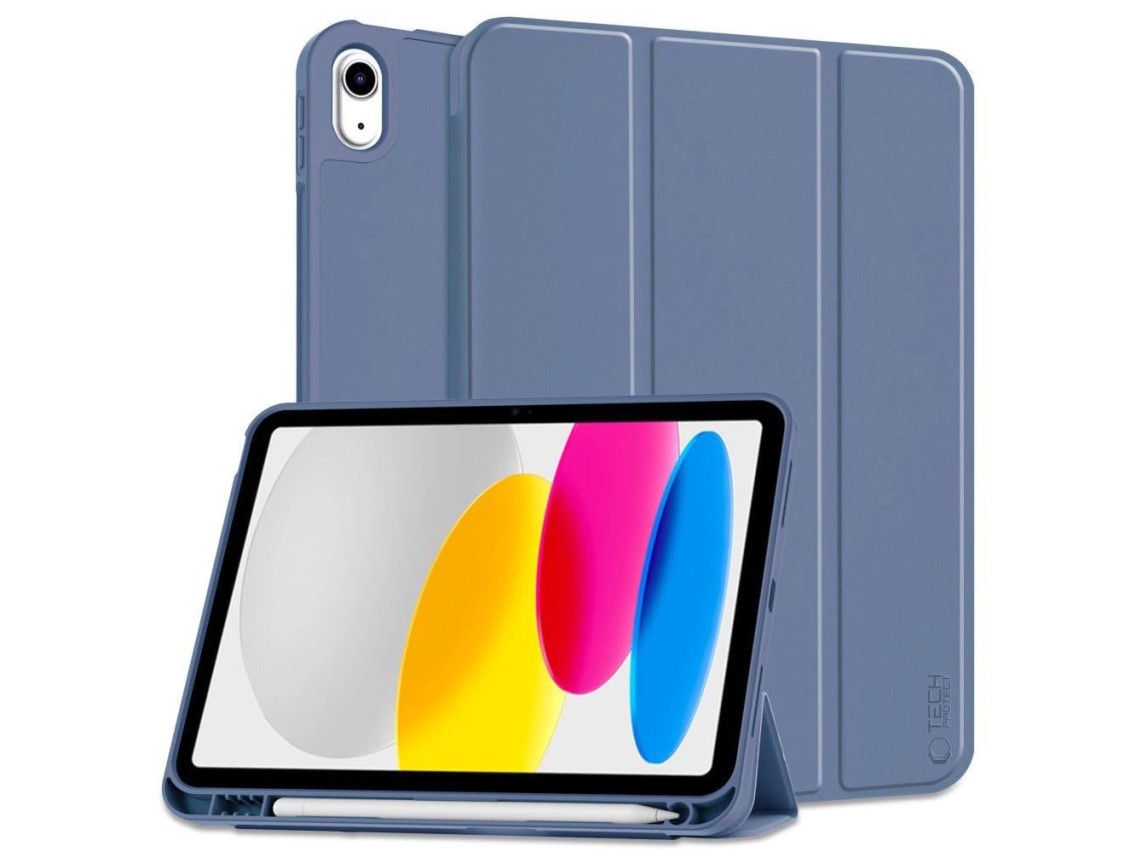 Capa Tech-Protect SC Pen para iPad 10.9" 2022 - Azul