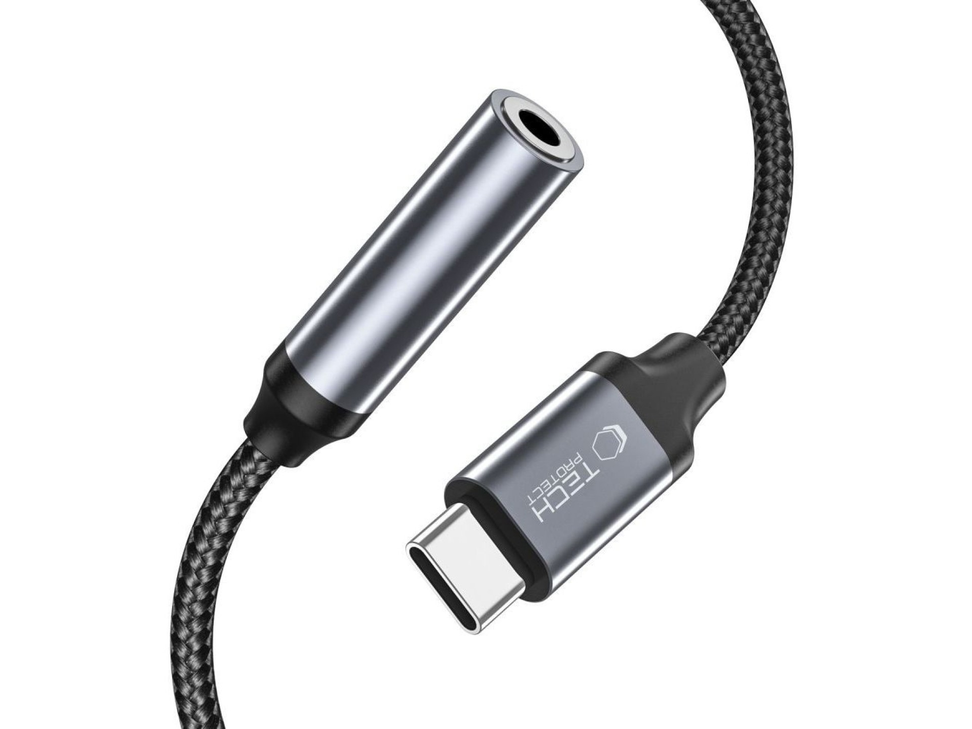 Tech-Protect UltraBoost USB-C / 3.5mm mini jack adapter - black
