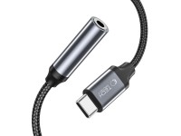 Tech-Protect UltraBoost USB-C / 3.5mm mini jack adapter - black Tech-Protect UltraBoost USB-C / 3.5mm mini jack adapter - black