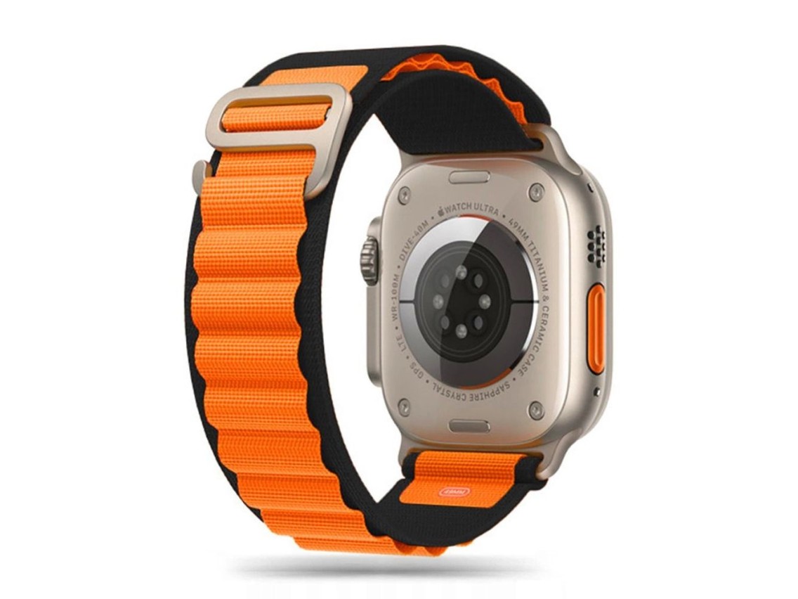 Pulseira Tech-Protect Nylon Pro para Apple Watch 4/5/6/7/8/9/SE/Ultra 1/2 (42/44/45/49 mm) - Preto e