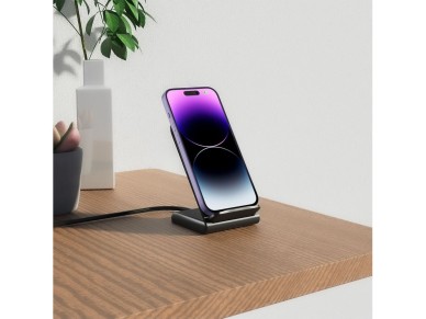 Tech-Protect QI15W-S2 inductive charger 15W in the form of a stand - black Tech-Protect QI15W-S2 inductive charger 15W in the form of a stand - black