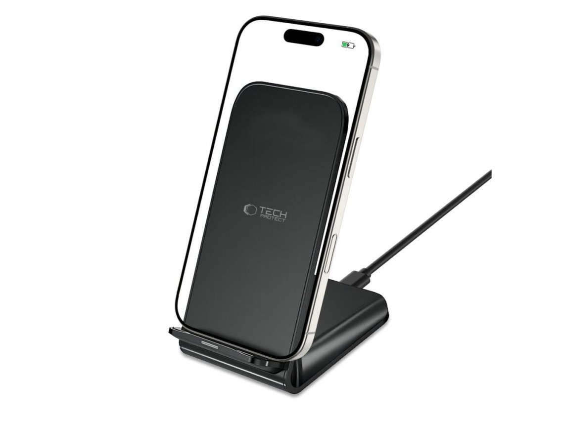 Tech-Protect QI15W-S2 inductive charger 15W in the form of a stand - black