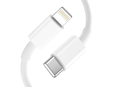 Tech-Protect C20W USB-C PD 20W / USB-A QC 3.0 Charger with USB-C / Lightning Cable - White Tech-Protect C20W USB-C PD 20W / USB-A QC 3.0 Charger with USB-C / Lightning Cable - White