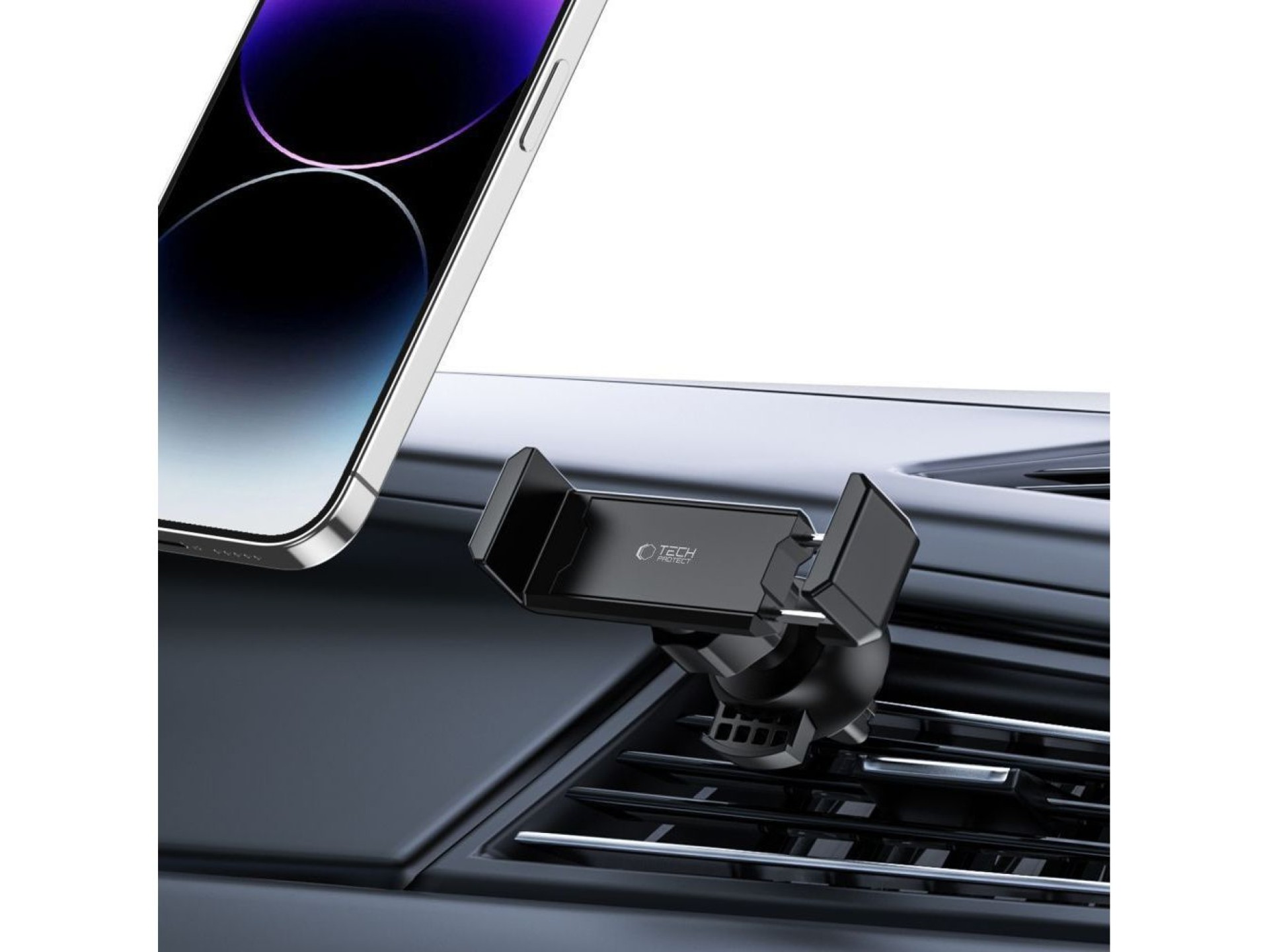 Soporte mini para teléfono móvil Tech-Protect V3 para rejilla de ventilación del coche - negro