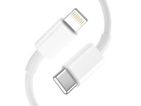 Carregador Tech-Protect C20W USB-C PD 20W / USB-A QC 3.0 com cabo USB-C / Lightning - Branco Carregador Tech-Protect C20W USB-C PD 20W / USB-A QC 3.0 com cabo USB-C / Lightning - Branco