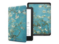 Capa Tech-Protect SmartCase para Kindle 11" 2022 - Azul com flores de sakura