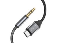 Tech-Protect UltraBoost audio USB-C / 3.5mm mini jack cable 1 m - black