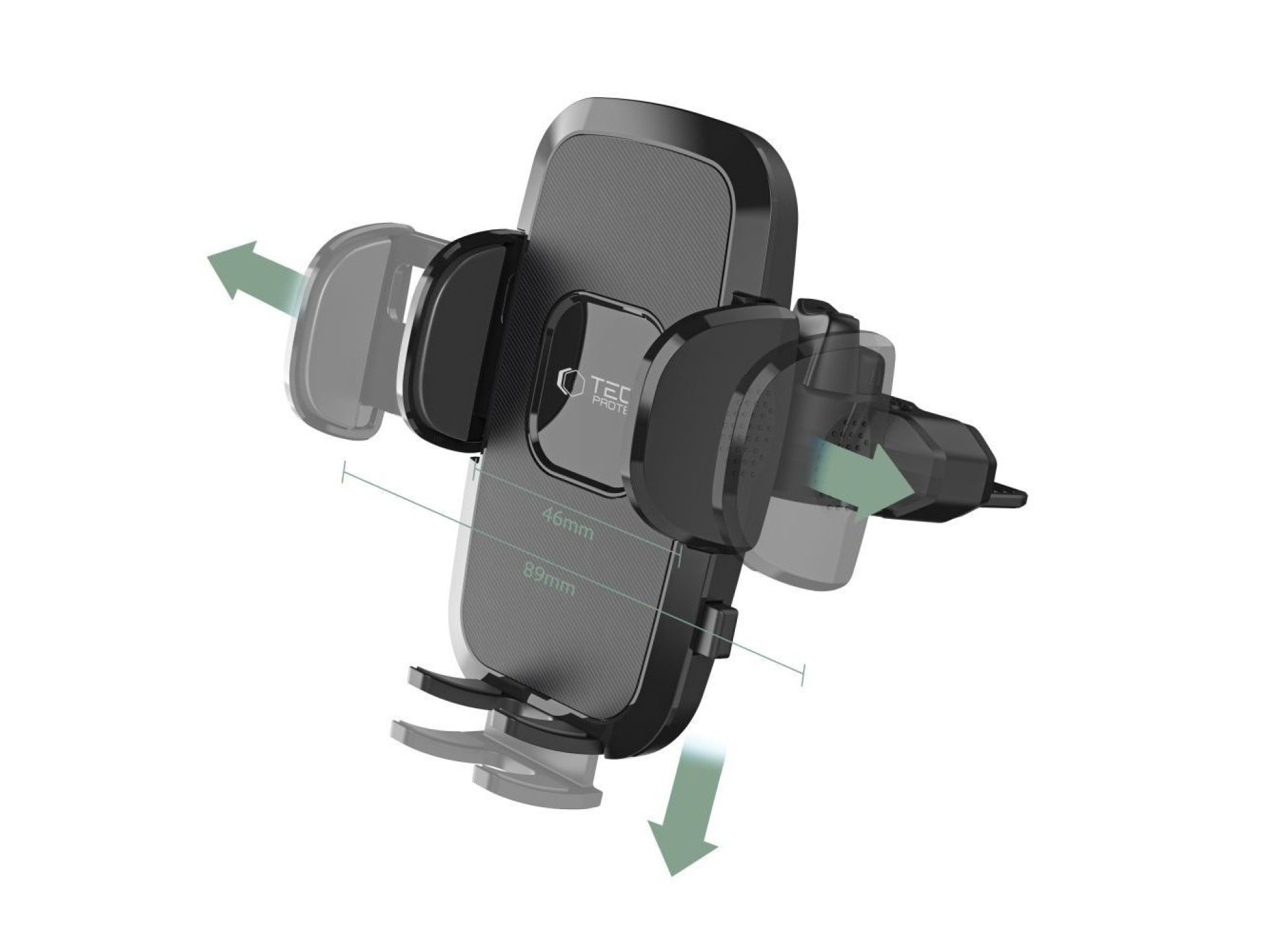 Tech-Protect V3 Car Phone Holder for CD Drive - Black