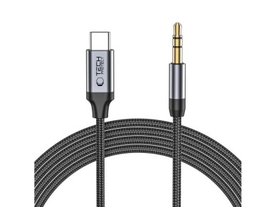 Tech-Protect UltraBoost audio USB-C / 3.5mm mini jack cable 1 m - black
