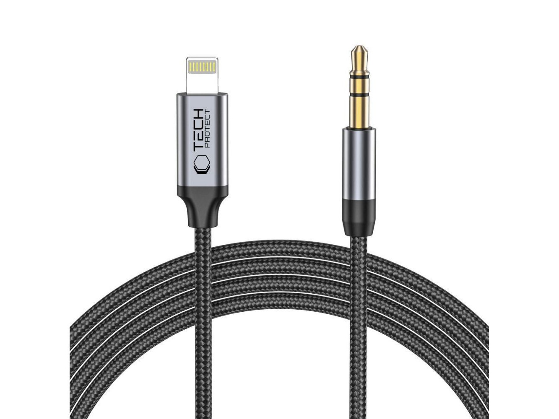 Tech-Protect UltraBoost audio Lightning / mini jack 3.5mm cable 1m - black