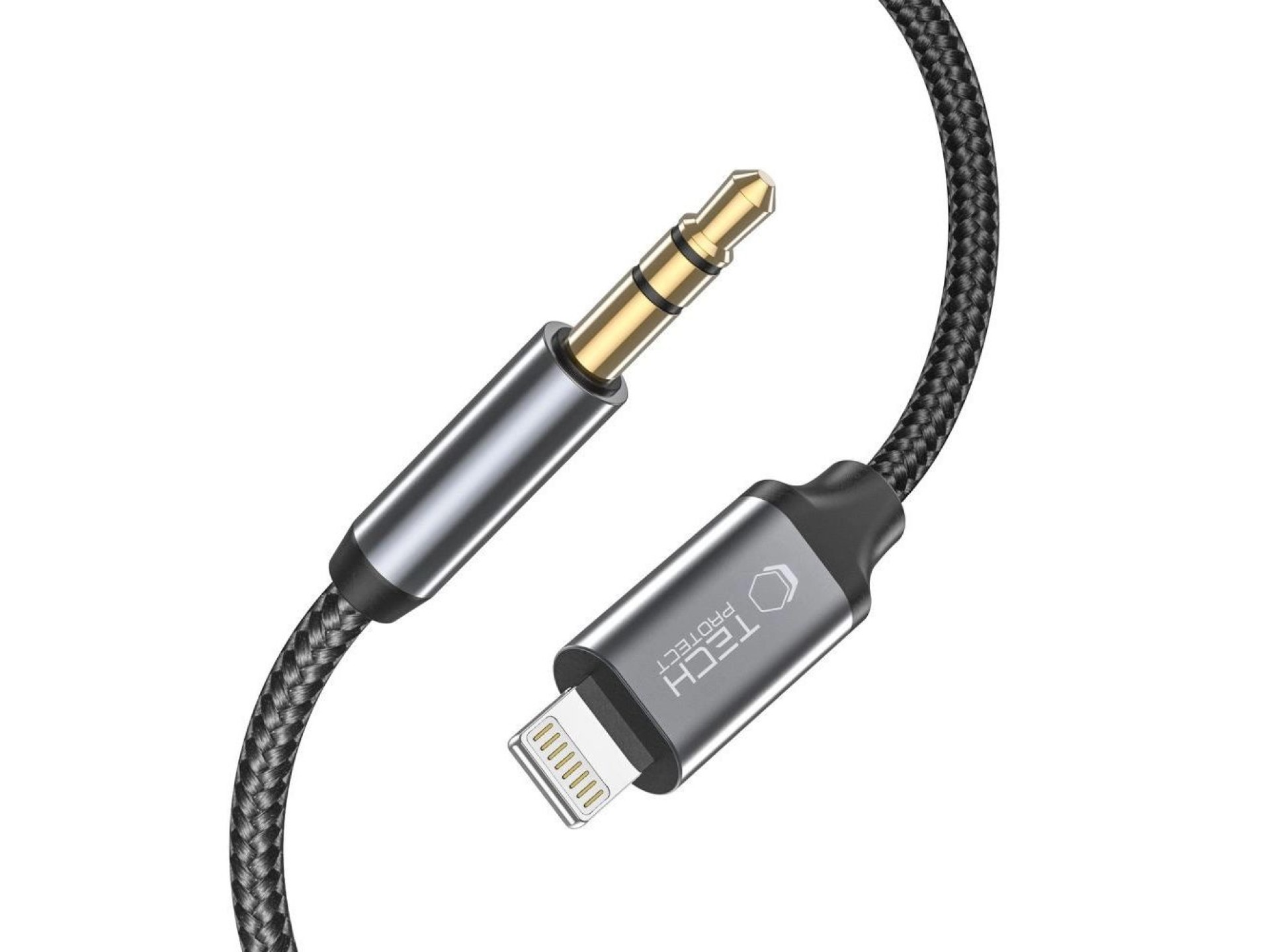 Tech-Protect UltraBoost audio Lightning / mini jack 3.5mm cable 1m - black