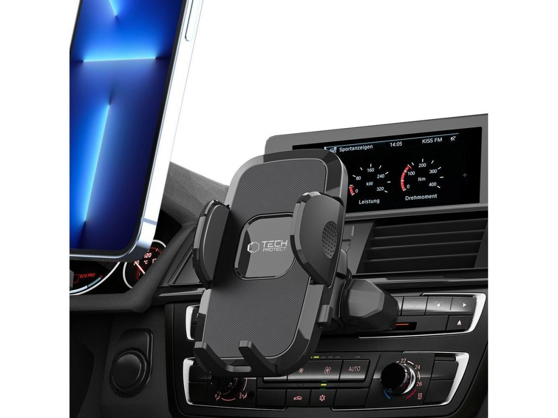 Tech-Protect V3 Car Phone Holder for CD Drive - Black