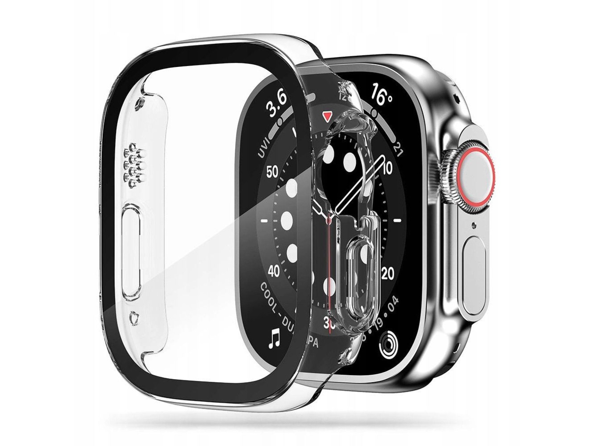 Capa Tech-Protect Defense360 para Apple Watch Ultra 1/2 (49 mm) - Transparente