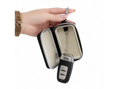 Capa para chave de carro antifurto RFID Wozinsky WBS-20 - Gaiola de Faraday - Preta Capa para chave de carro antifurto RFID Wozinsky WBS-20 - Gaiola de Faraday - Preta