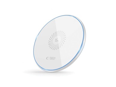 Cargador inductivo Tech-Protect QI15W-C1 de 15 W - blanco Cargador inductivo Tech-Protect QI15W-C1 de 15 W - blanco