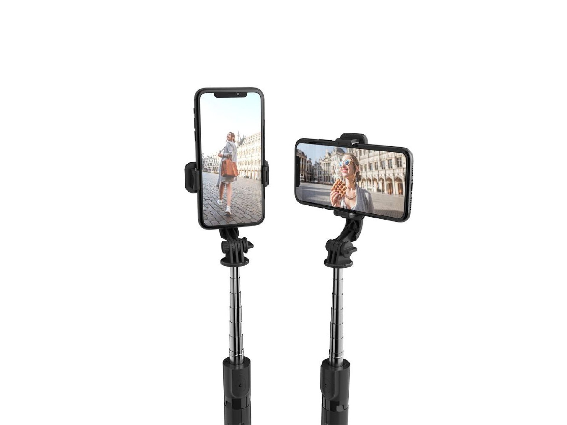 Bastão de selfie Bluetooth Tech-Protect L02S com tripé de até 72 cm - preto