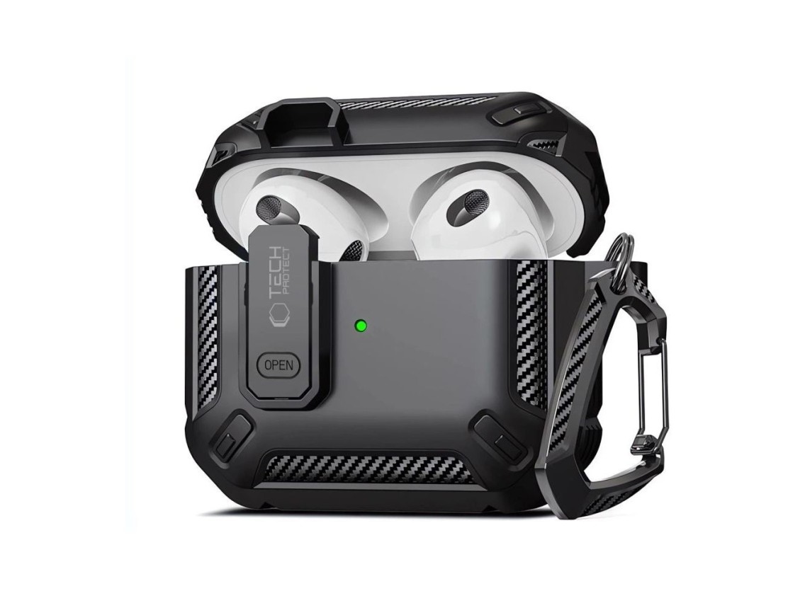 Tech-Protect X-Carbo Case for AirPods Pro 1 / 2 - Black