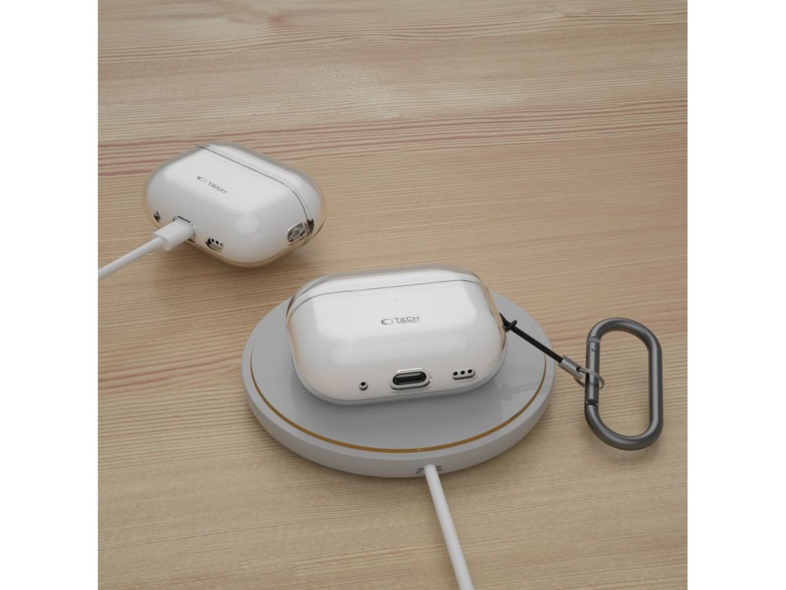 Funda Tech-Protect FlexAir para Apple AirPods Pro 1/2 - Transparente