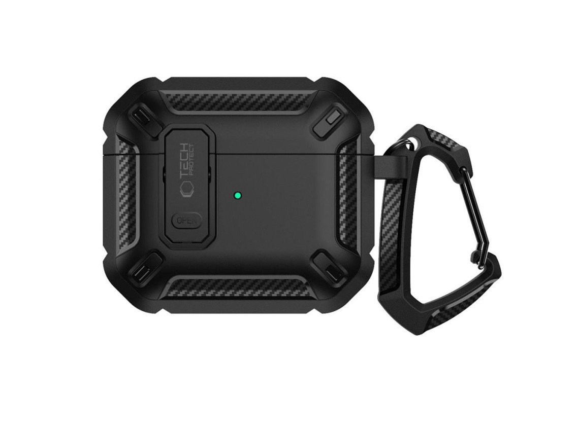 Tech-Protect X-Carbo Case for AirPods Pro 1 / 2 - Black