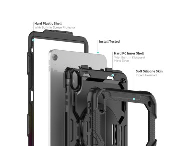 Capa Tech-Protect Solid360 para iPad 10.9" 2022 - Preta