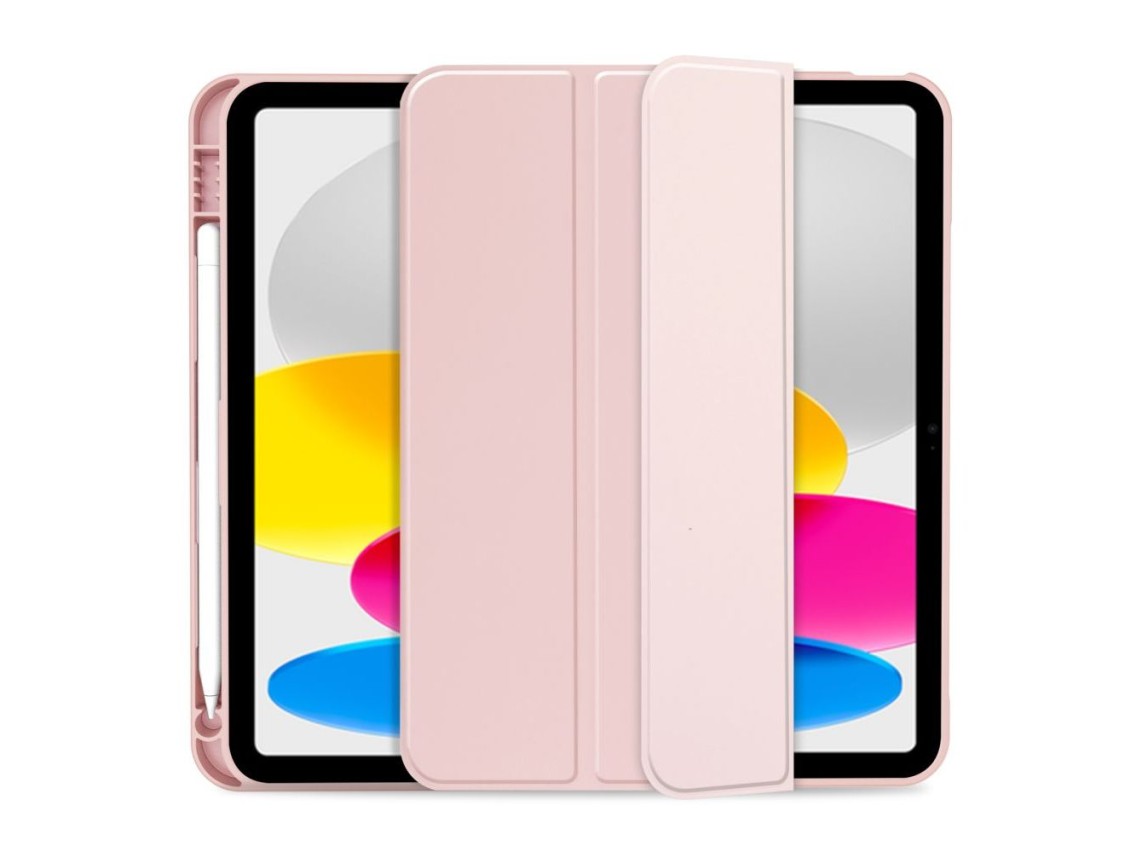 Capa Tech-Protect SC Pen para iPad 10.9" 2022 - Rosa
