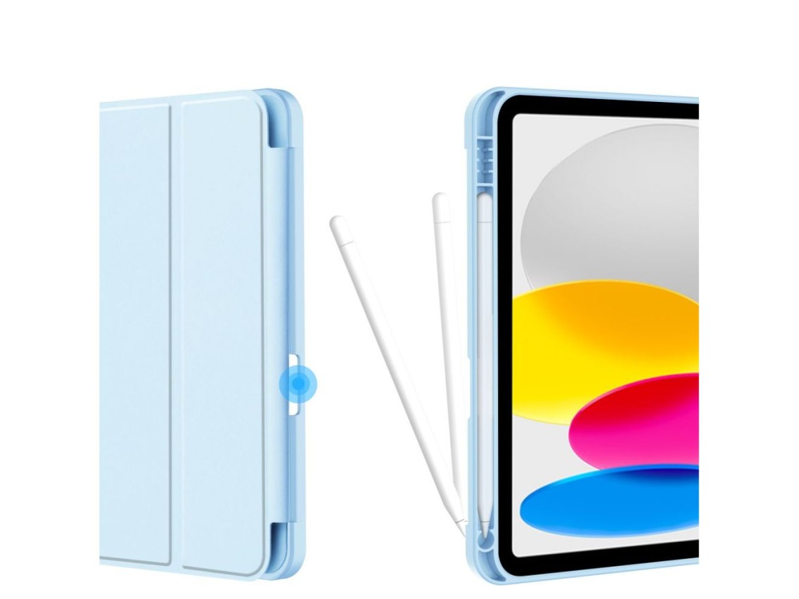Capa Tech-Protect SC Pen para iPad 10.9" 2022 - azul claro