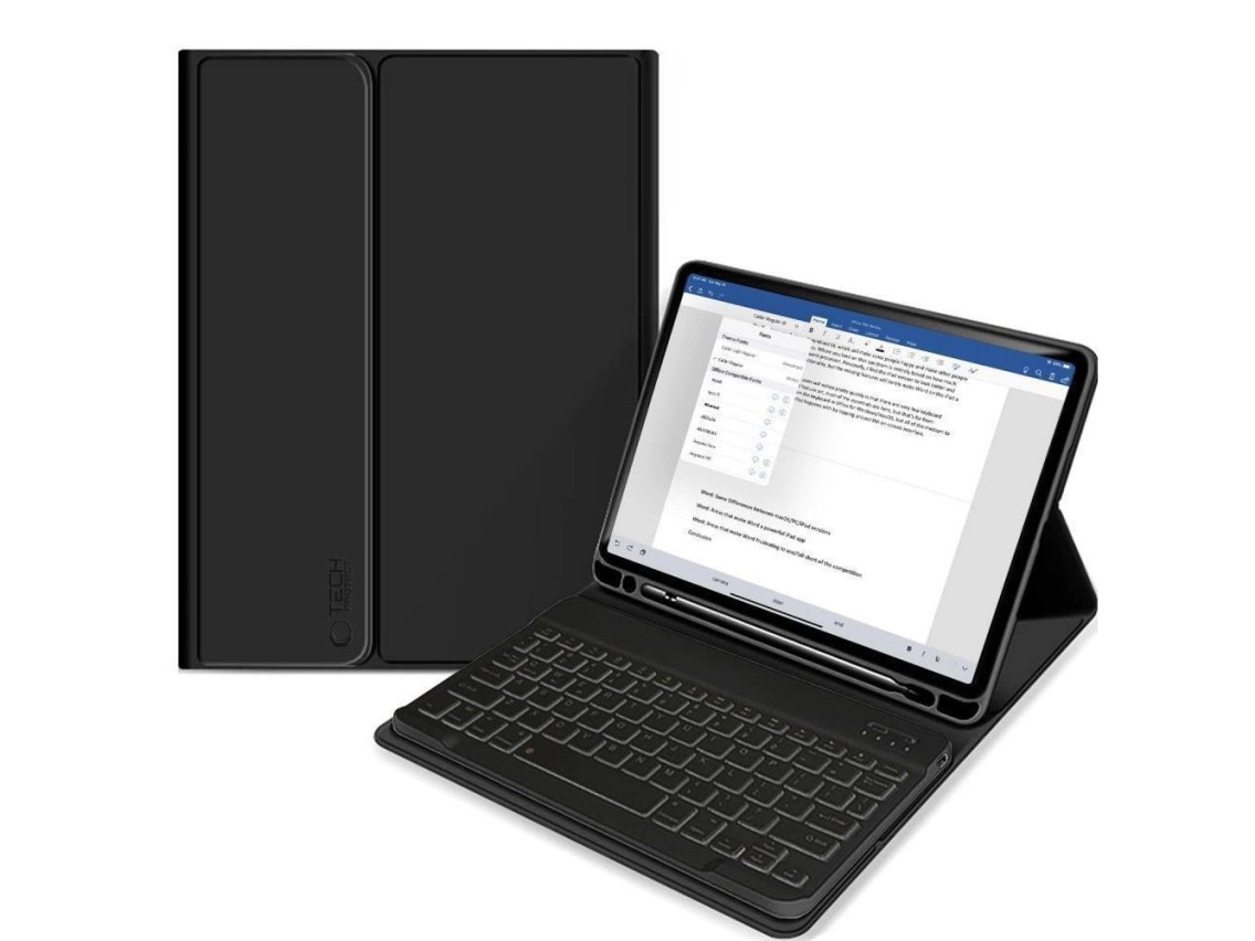 Tech-Protect SC Pen + Keyboard Case for iPad 10.9" 2022 - Black