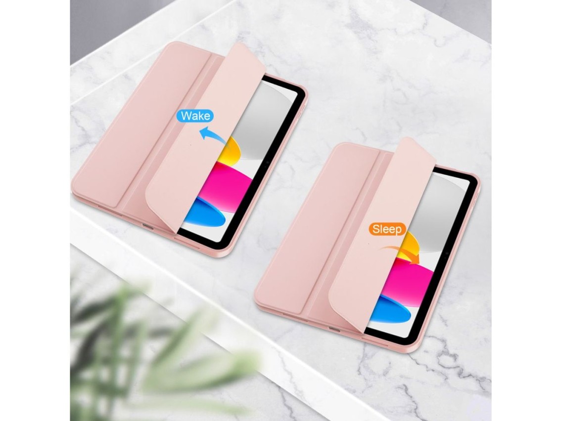 Capa Tech-Protect SC Pen para iPad 10.9" 2022 - Rosa